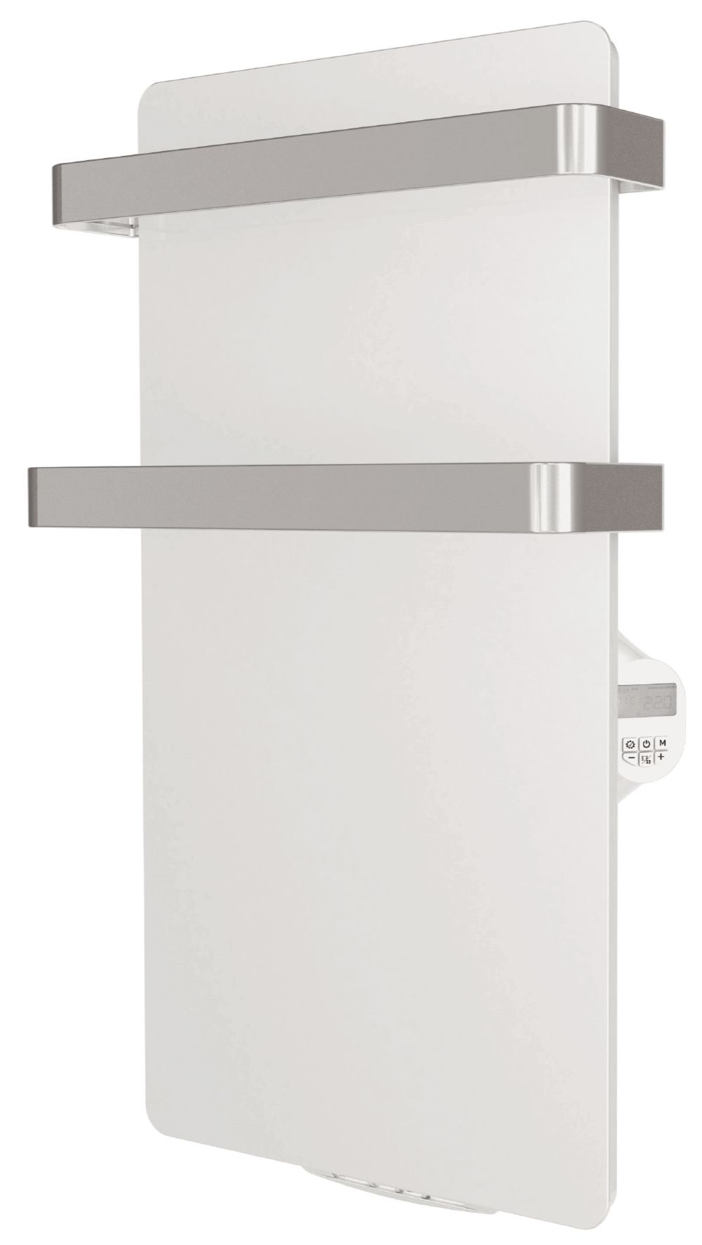 sèche-serviette rayonnant verre blanc - 1500W - HEALLUX