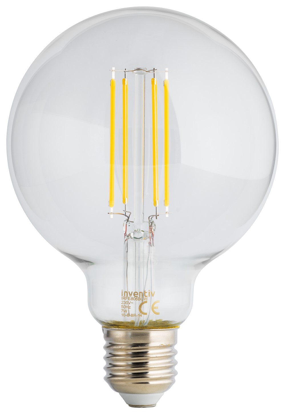 Ampoule Retroled transparent E27 806lm 7W blanc chaud - INVENTIV