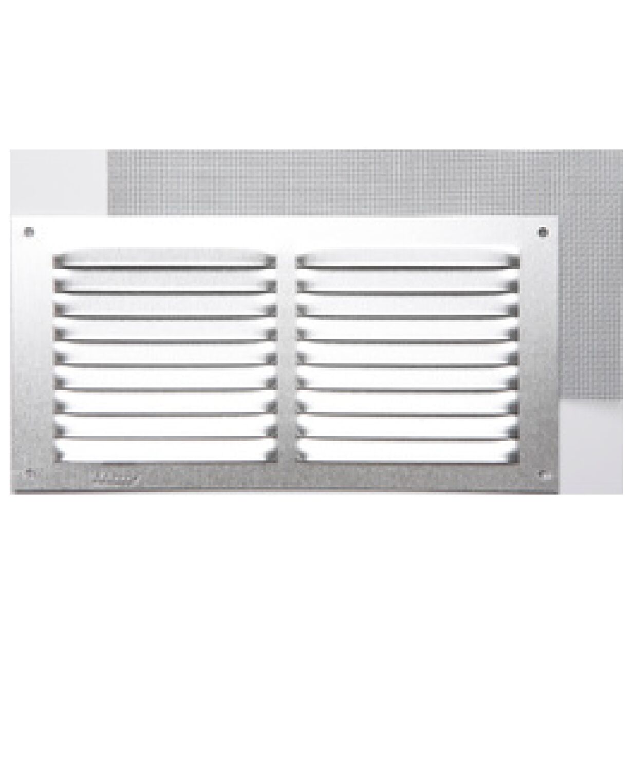 Grille aération aluminium mat à visser 10x20cm