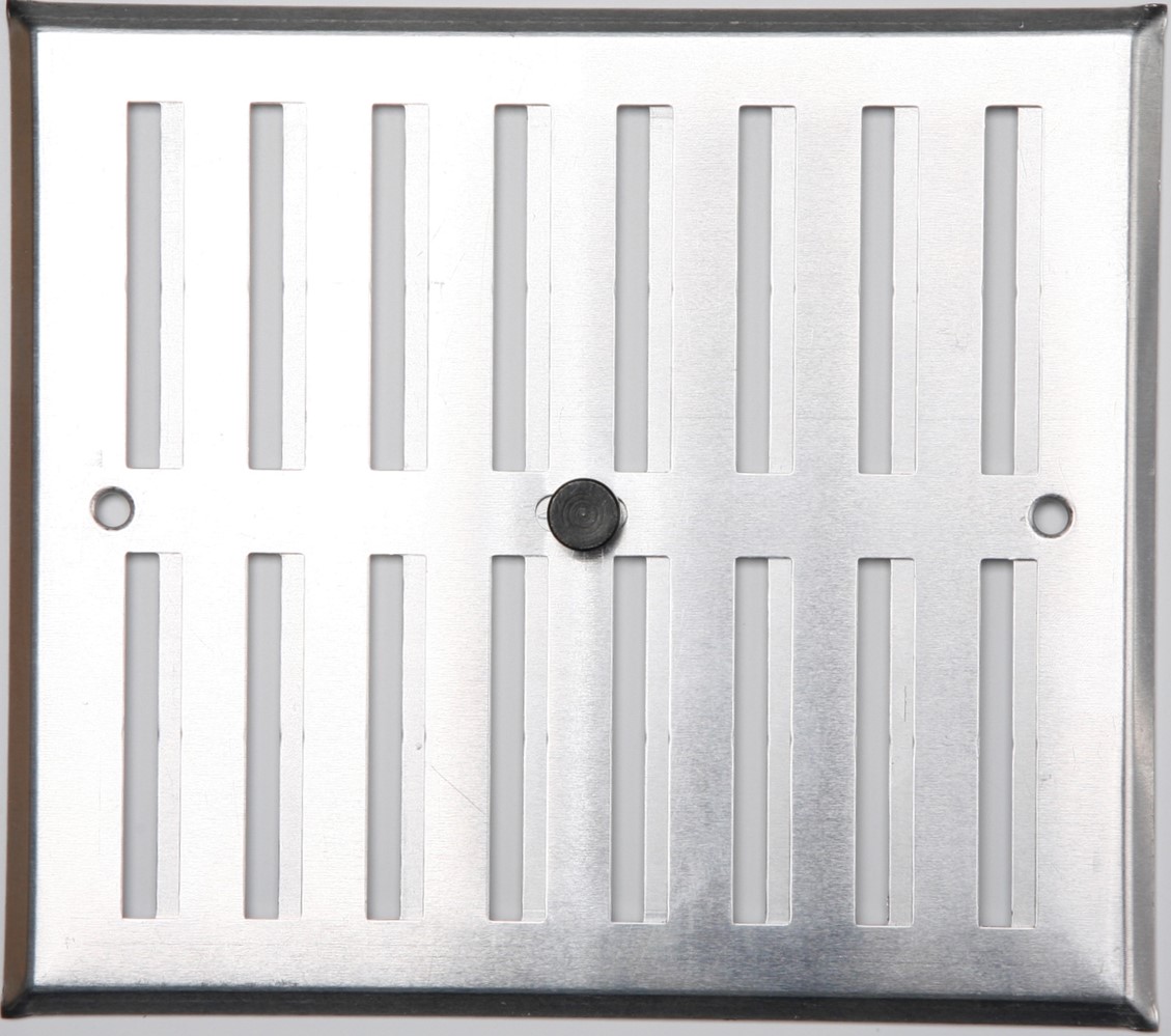 GRILLE ALUMINIUM ARGENTÉ  À VISSER REGLABLE