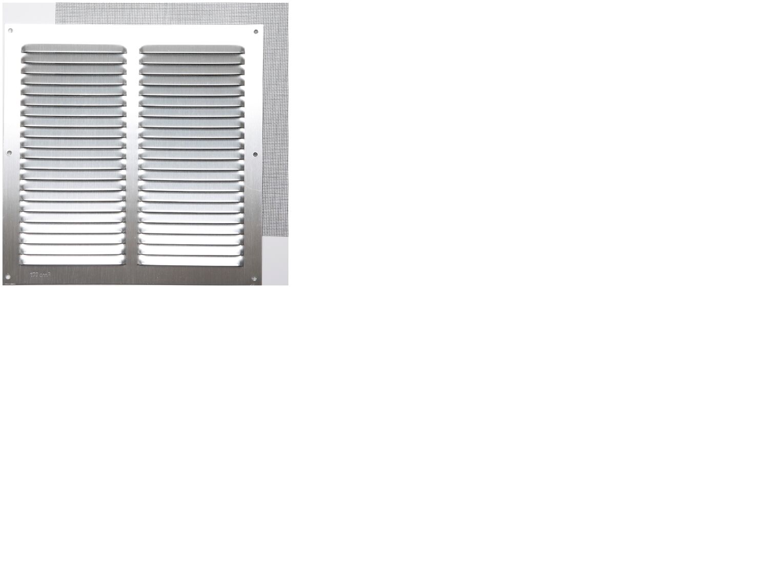 GRILLE ALUMINIUM ARGENTÉ  À VISSER