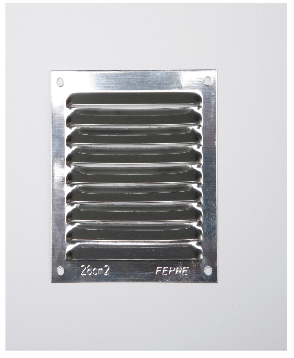 Grille aération aluminium blanc à visser 10x10cm
