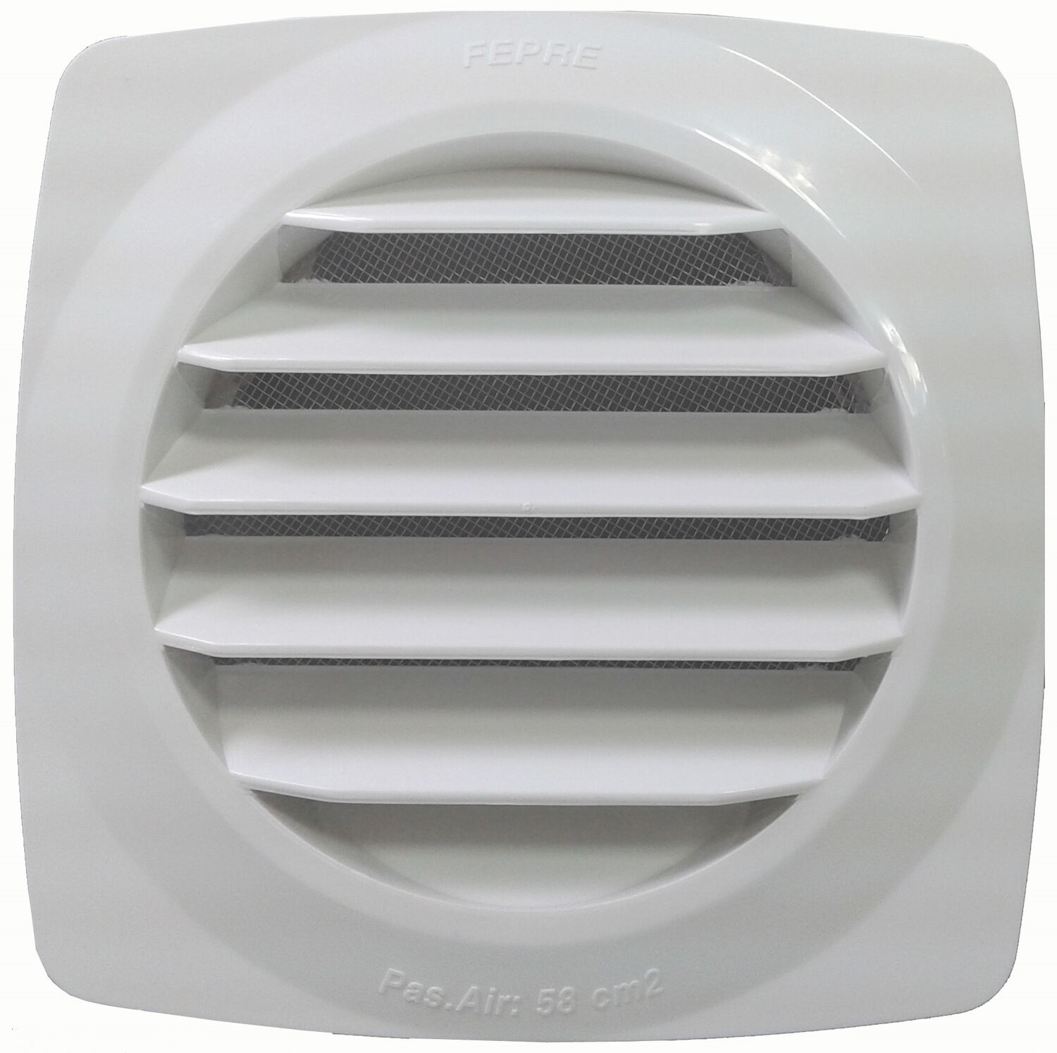 Grille aération blanc à clipser Ø 14,8cm