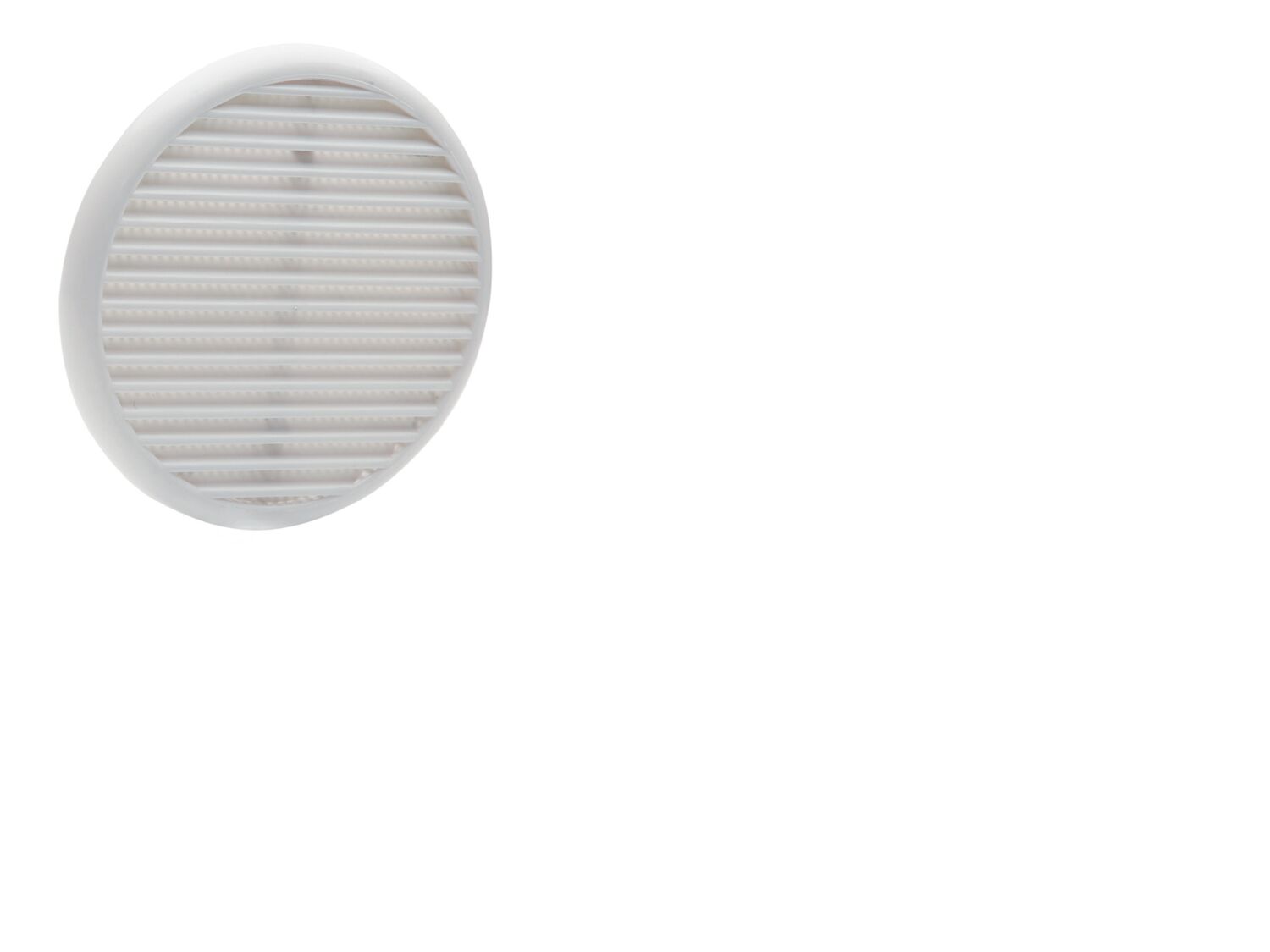 Grille aération blanc à clipser Ø 13.5cm