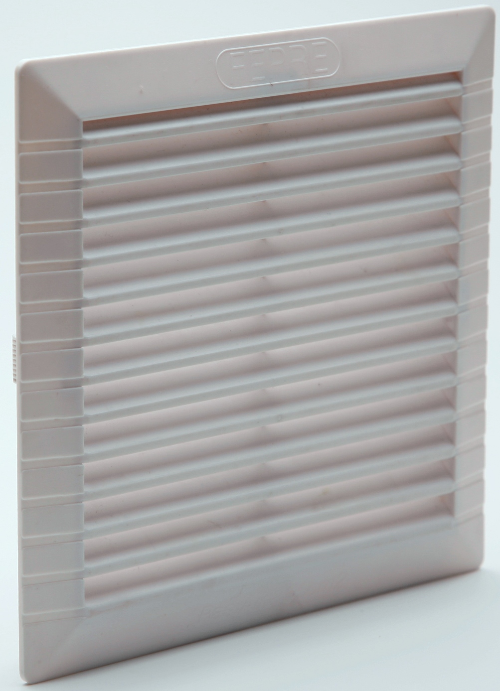 Grille d'aération ABS blanc à encastrer ∅ 18.2 x 18.2 cm