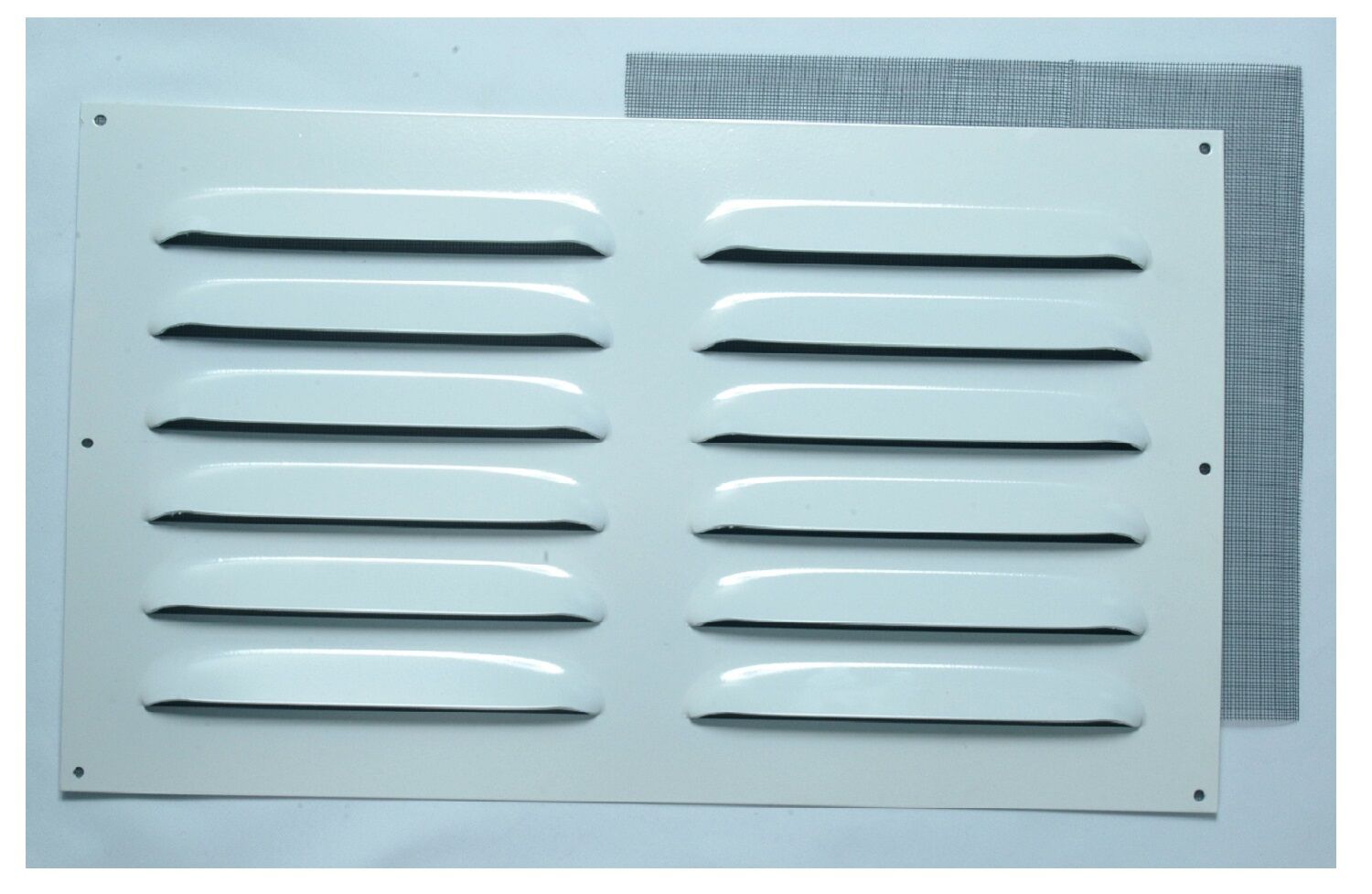 Grille d'aération renforcée aluminium blanc 30x50cm