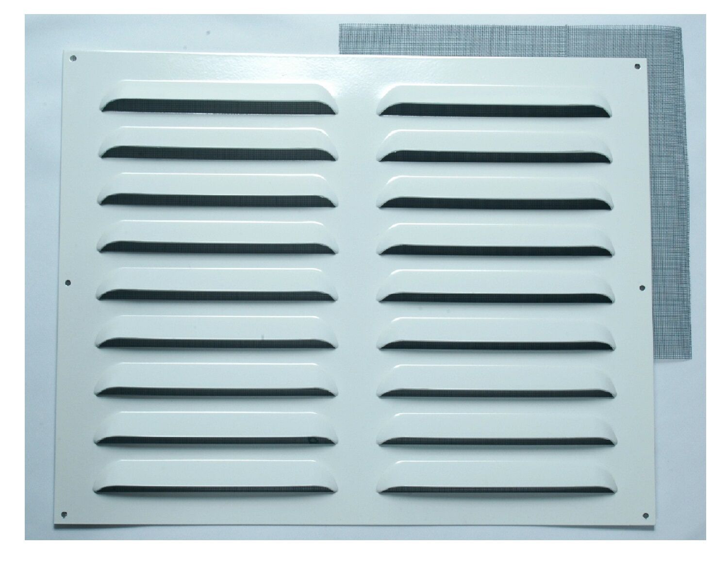 Grille d'aération renforcée aluminium blanc 40x50cm