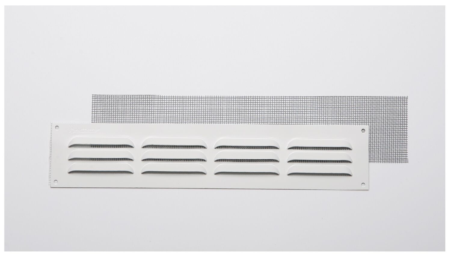 Grille d'aération aluminium blanc 5x40cm