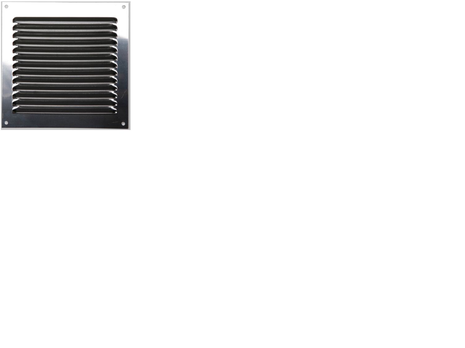 GRILLE Â VISSER INOX 15 X 15 CM AVEC MOUSTIQUAIRE