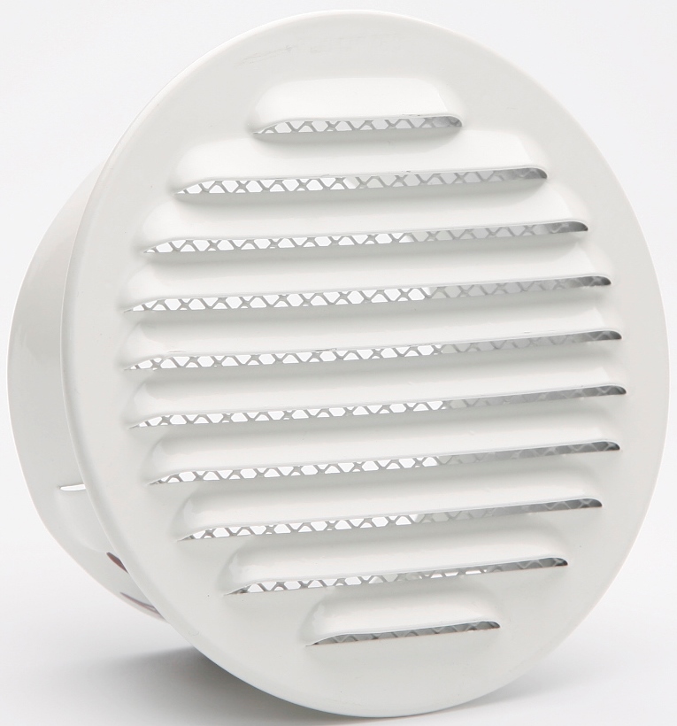 GRILLE ALUMINIUM BLANC À ENCASTRER AVEC CLIPS