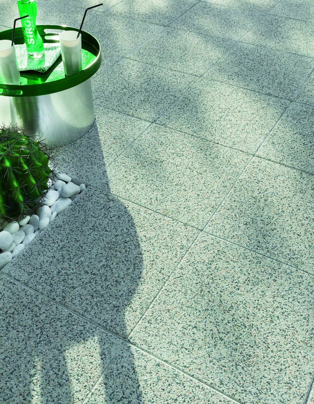 Dalle gravillonnée 40x40x3.7cm 