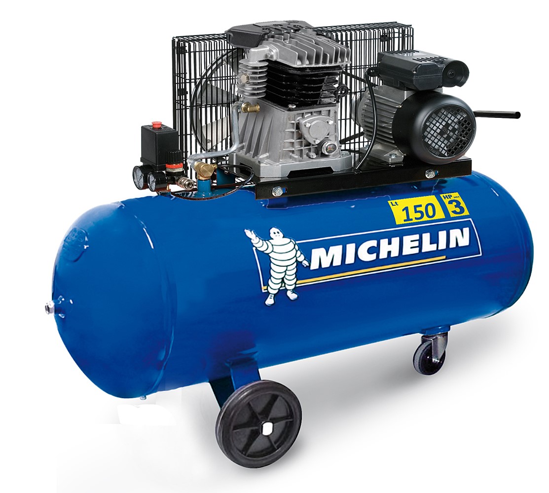 Compresseur MB150 cuve 150L débit 240L/min 10bars - MICHELIN