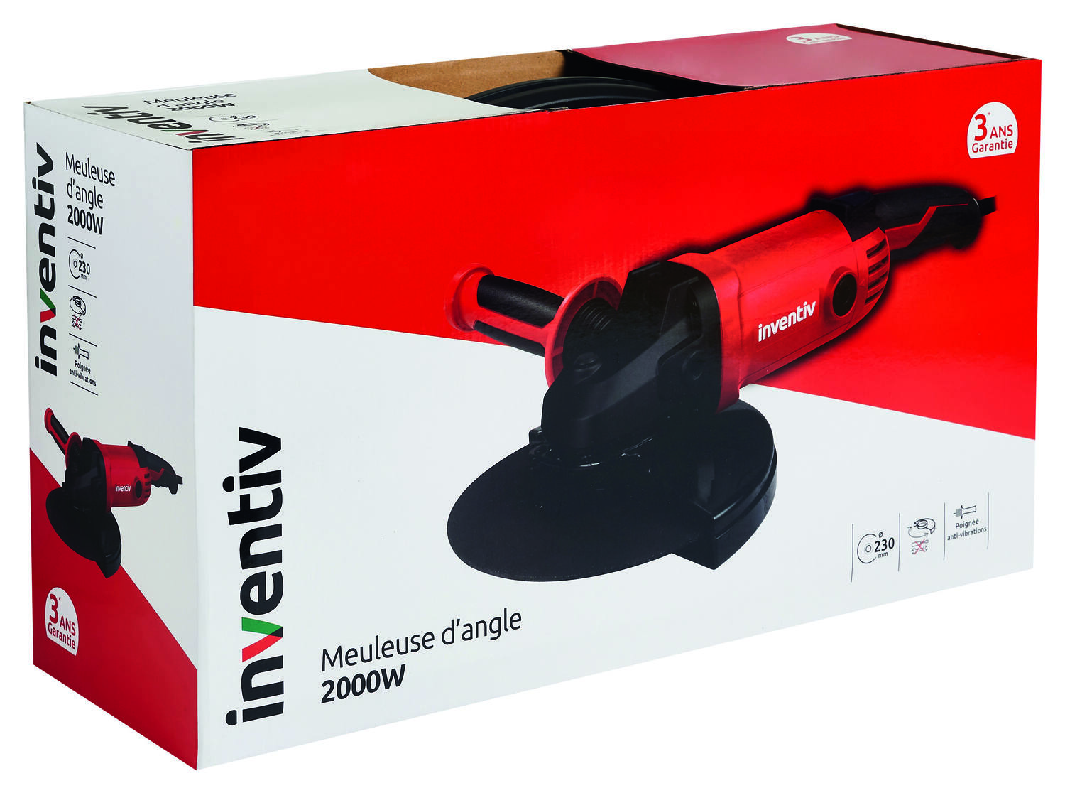Meuleuse d'angle PGA230G1.1 2000W Ø230mm - INVENTIV