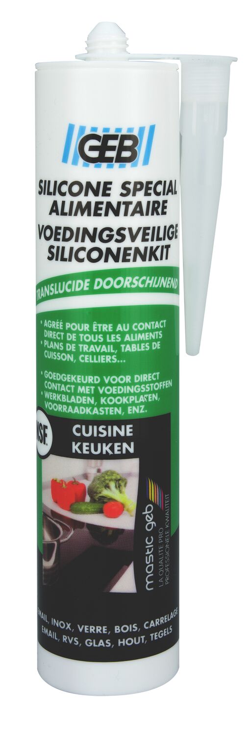 Mastic Silicone Spécial Alimentaire Transparent 280ml