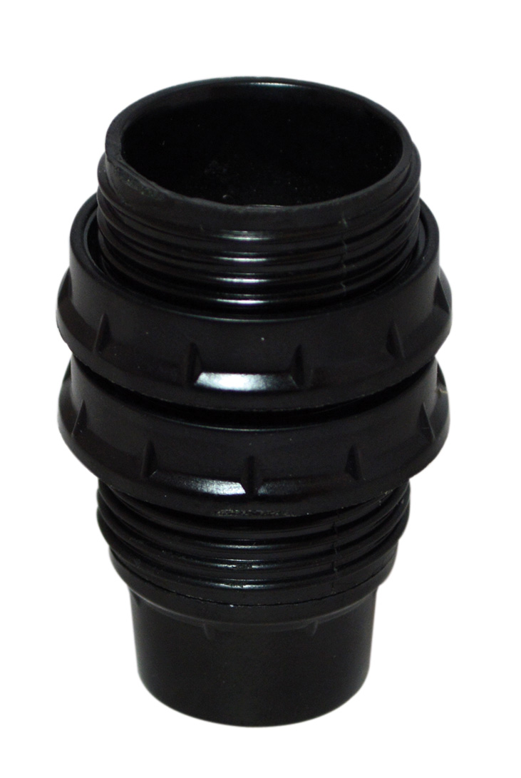 Douille E14 filetée noir - TIBELEC