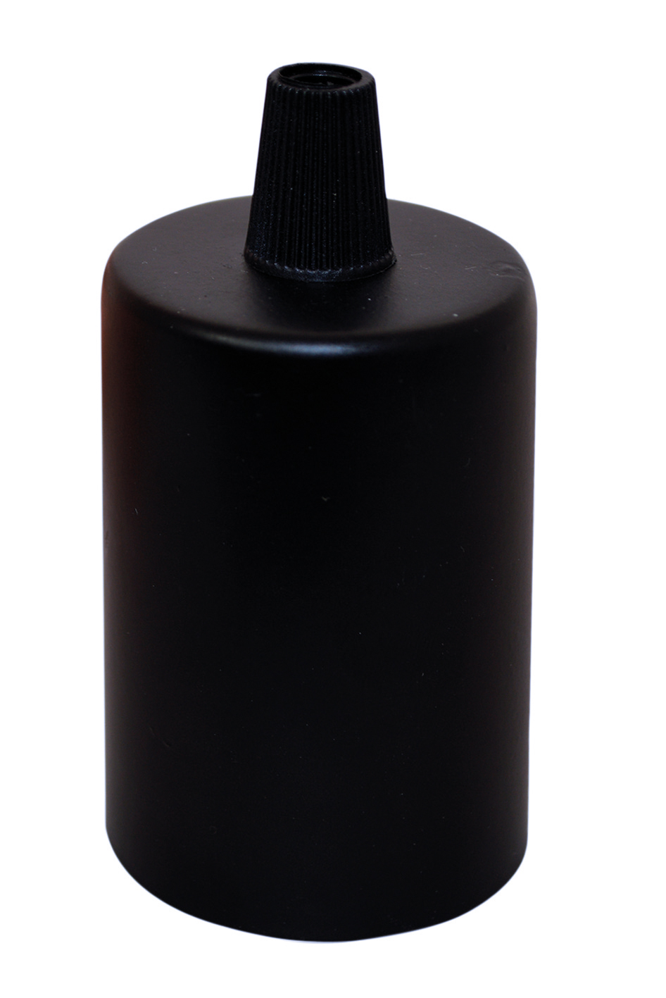 Douille E27 avec cache-douille métal noir - TIBELEC