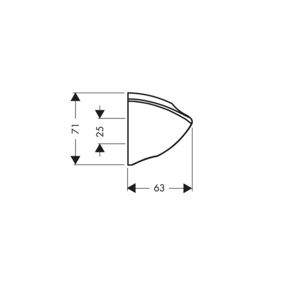Support mural fixe pour flexible Porter'C - HANSGROHE