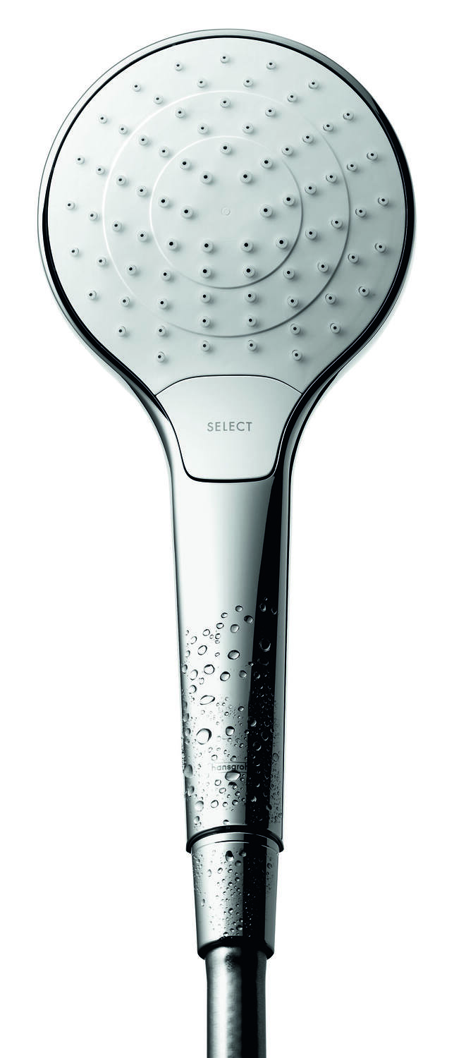 Douchette MySelect S Vario 3 jets d'intensité variable blanc/chrome  - HANSGROHE