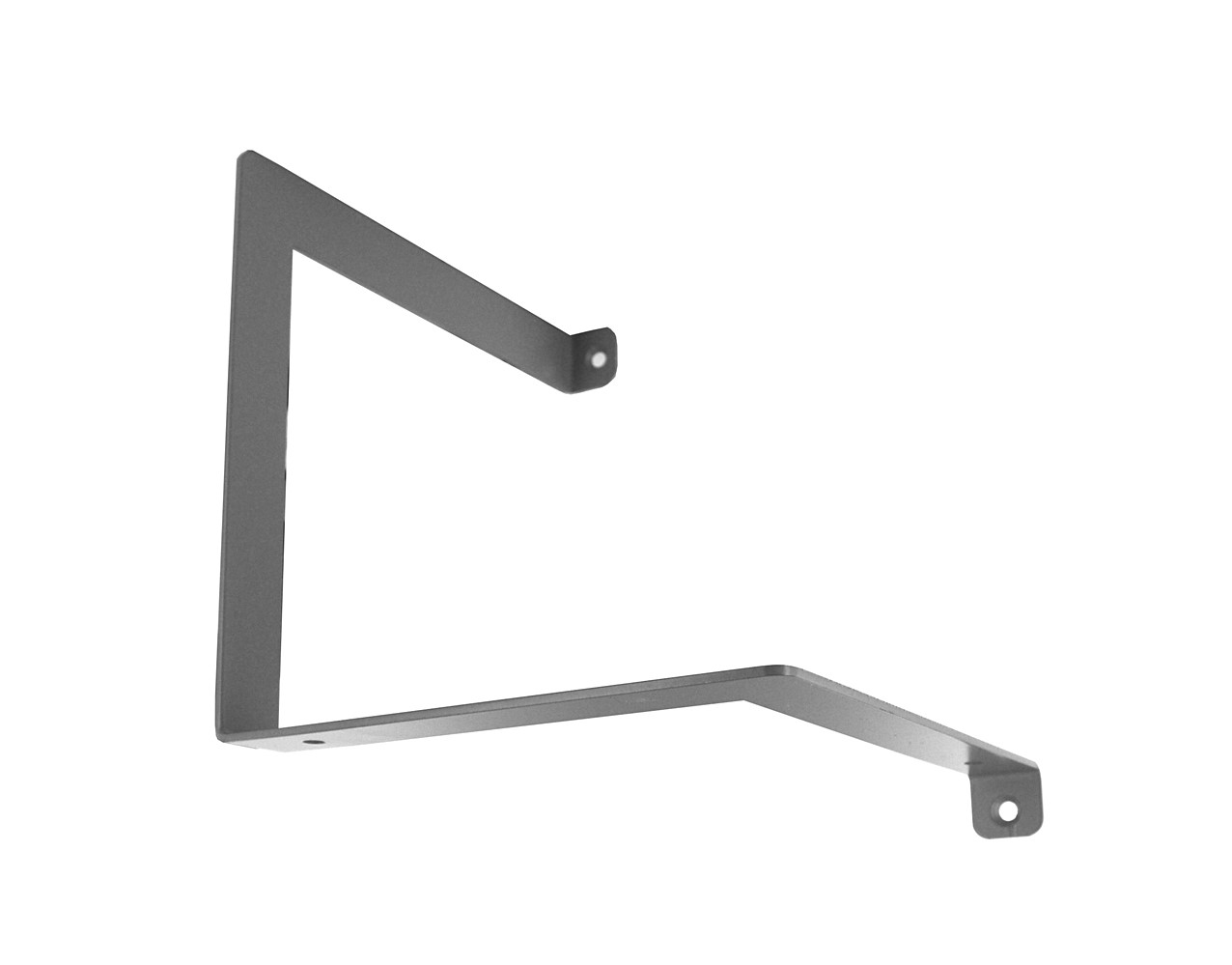 Console équerre parenthese fixation à gauche acier gris 150x150mm - CIME