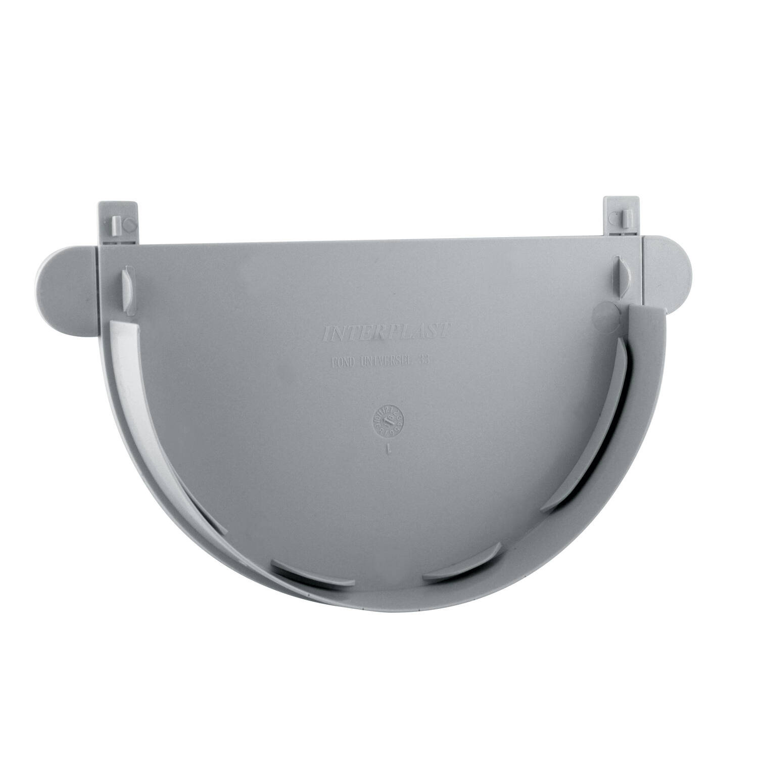 Fond universel unique gouttière 330 à coller gris - INTERPLAST