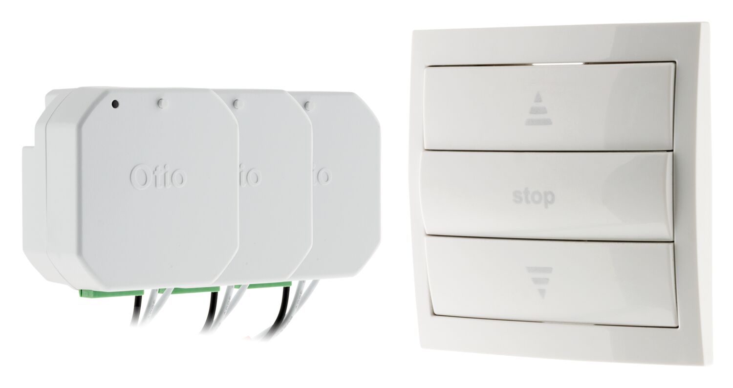 Pack interrupteur + 3 modules volets roulant - OTIO