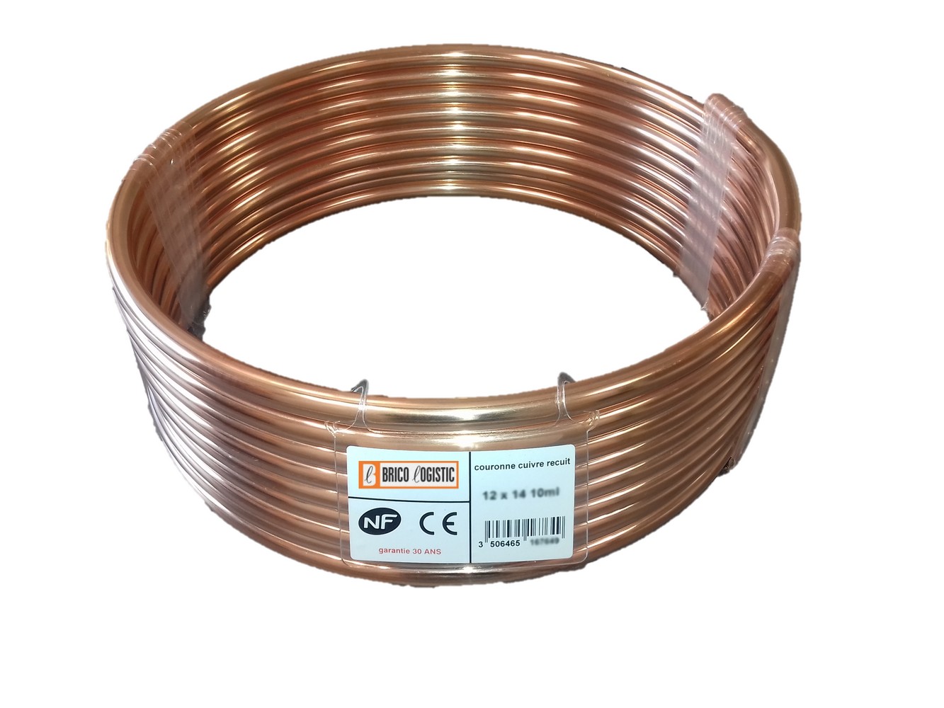 Tube cuivre couronne recuit D.14 5M