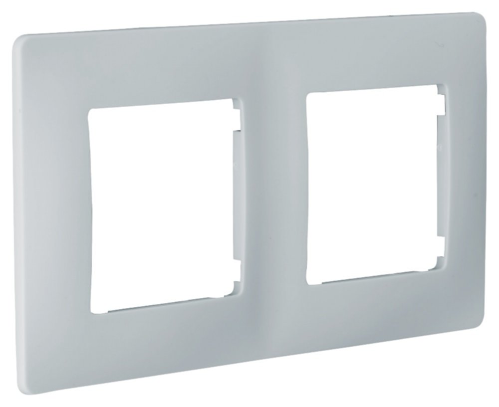 Double Plaque Finition Di-Line Zinc N°5 Gris - INVENTIV'