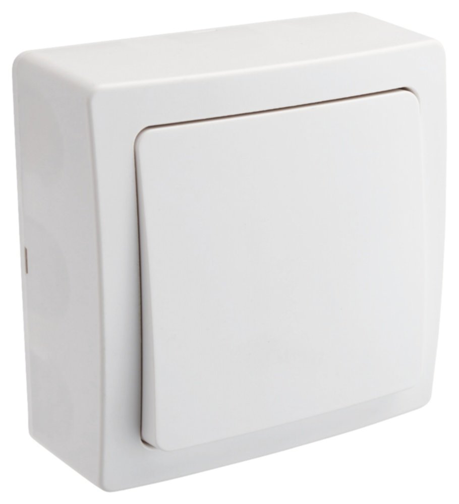 Bouton Poussoir Renov'Line en Saillie Blanc - INVENTIV'