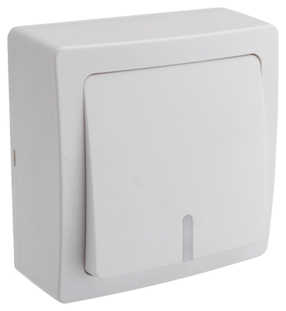 Interrupteur Renov'Line Va Et Vient en Saillie Lumineux Argent - INVENTIV'