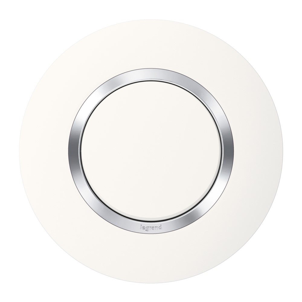 Plaque 1 poste blanc chrome dooxie - LEGRAND