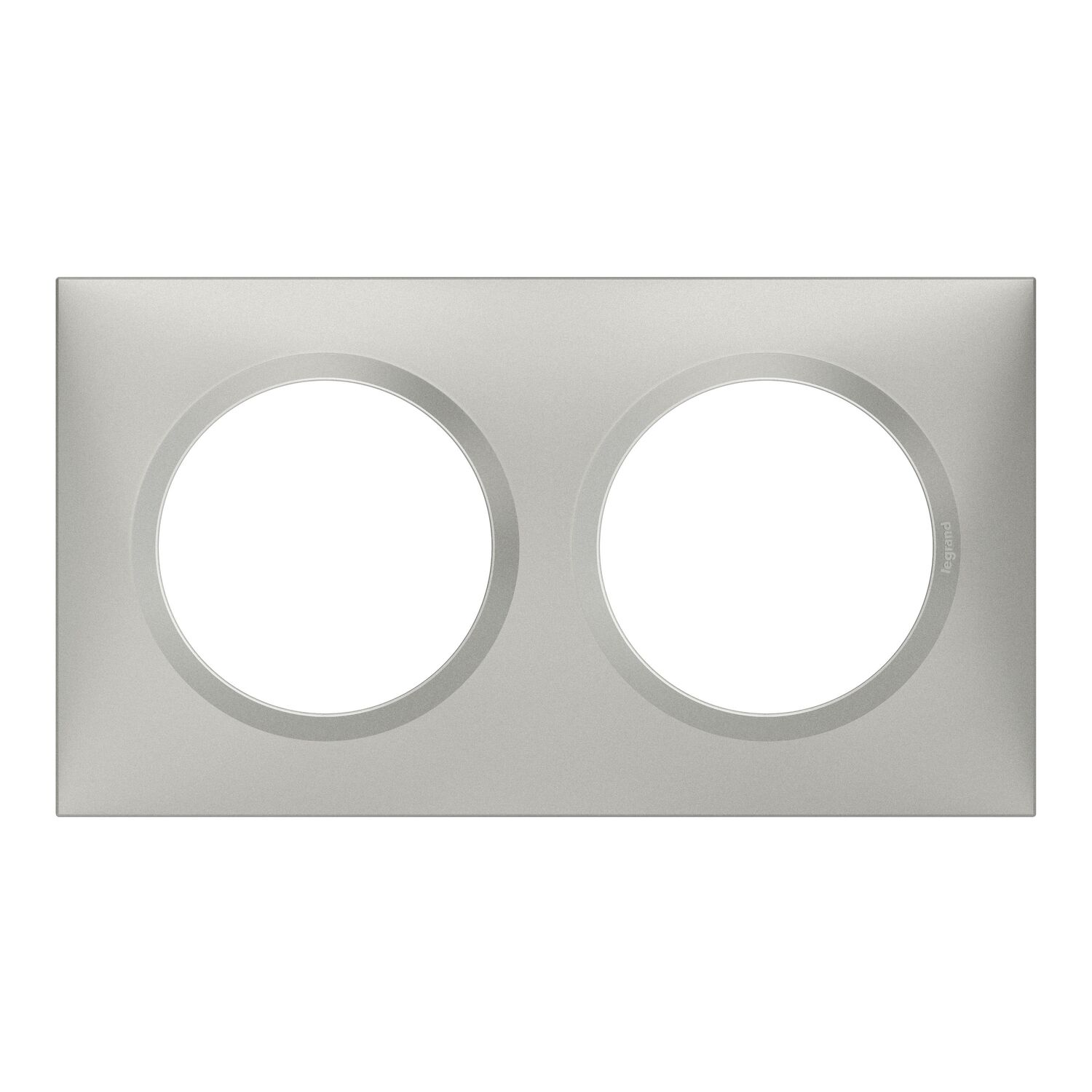 Plaque 2 postes aluminium dooxie - LEGRAND