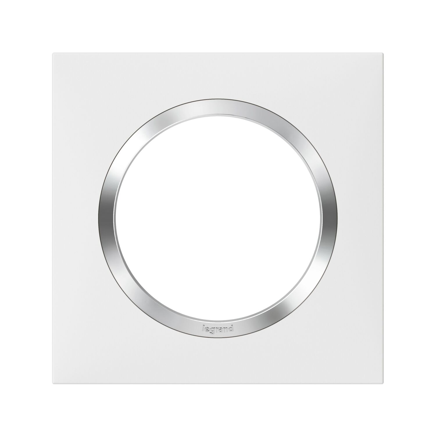 Plaque 1 poste blanc chrome dooxie - LEGRAND