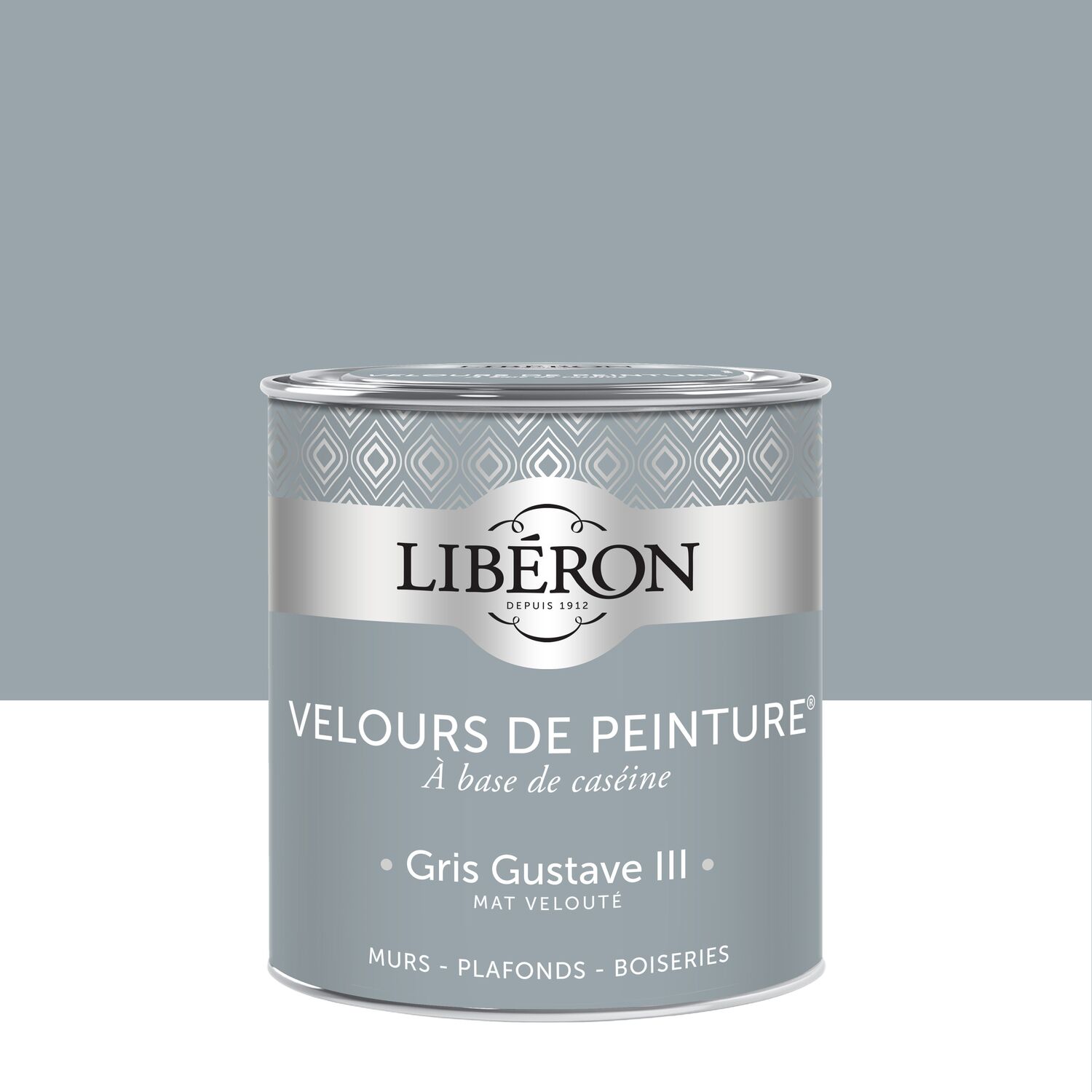 Peinture multisupport velours gris Gustave III 0,5L - LIBERON