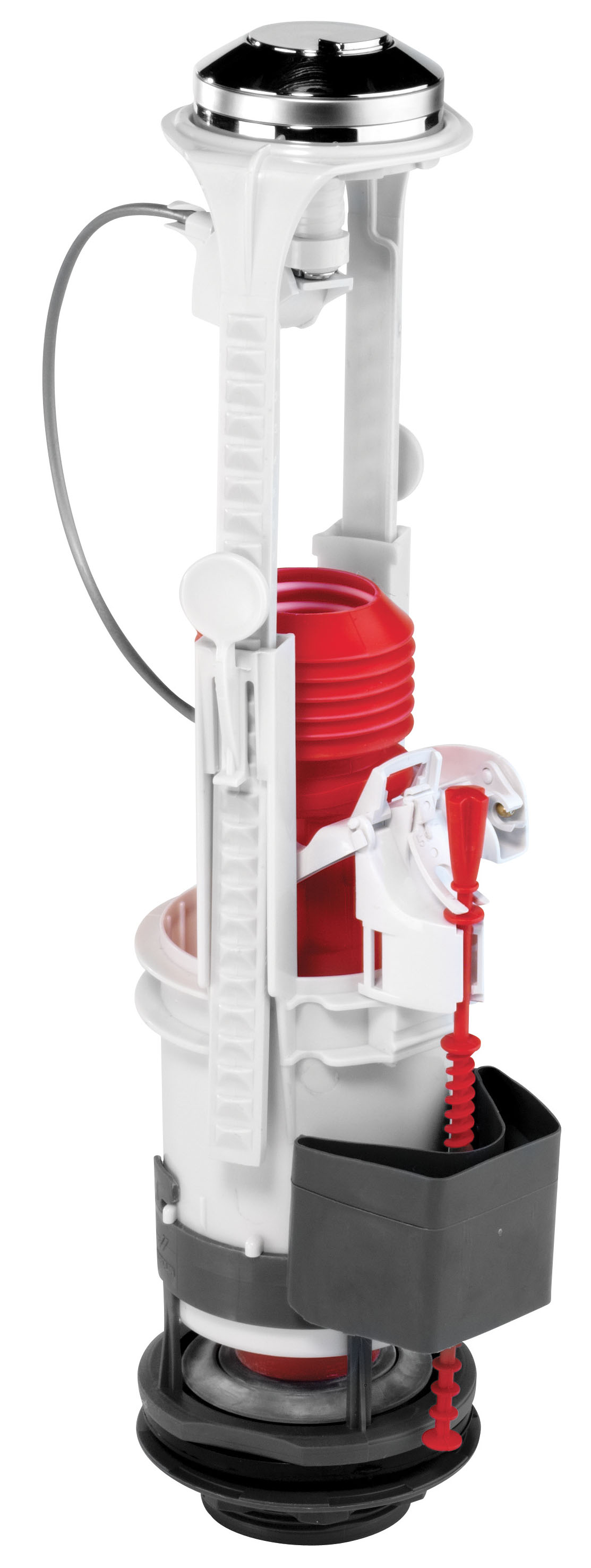 Mécanisme seul double chasse d'eau à câble et étrier - INVENTIV