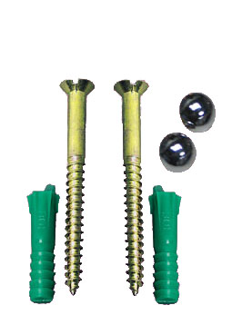 Jeu de vis de fixation cuvette / sol avec cache - INVENTIV