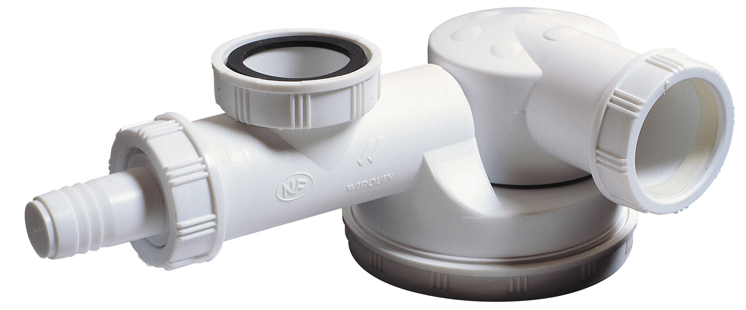 Siphon extra-plat pour évier 1 bac - INVENTIV