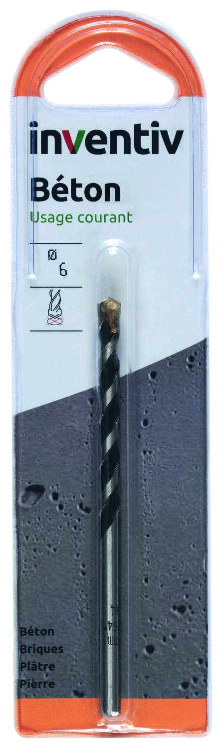 Foret béton Ø6 mm - INVENTIV