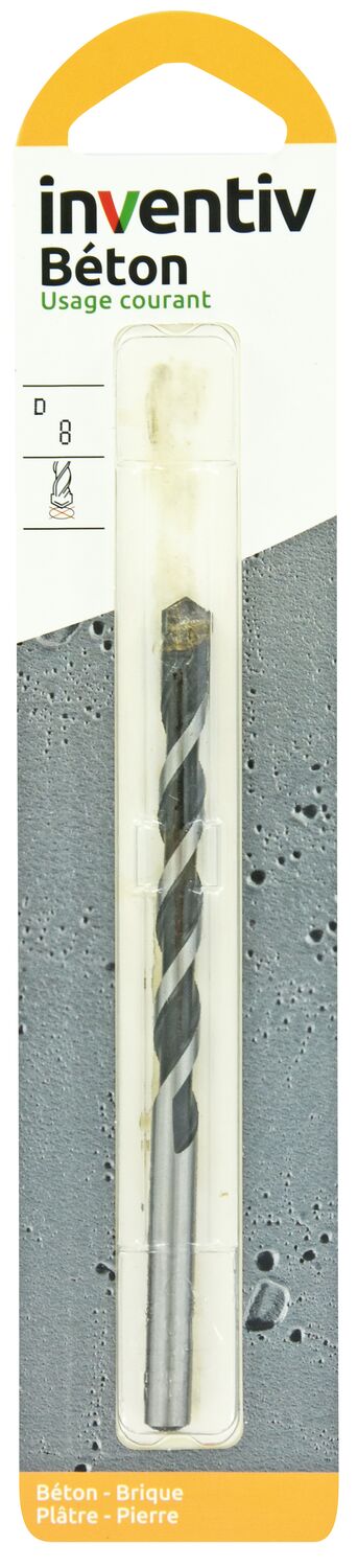 Foret béton Ø8 L240 x 50 mm - INVENTIV