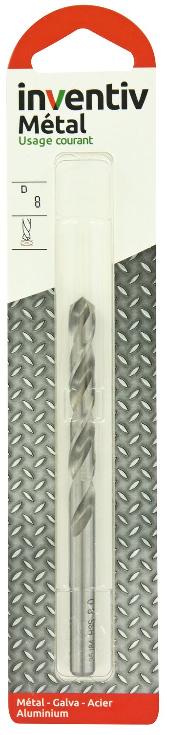 Foret métal Ø8 mm - INVENTIV