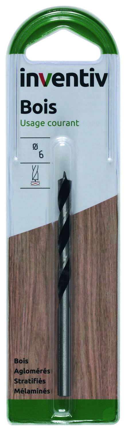 Mèche bois Ø6 mm - INVENTIV