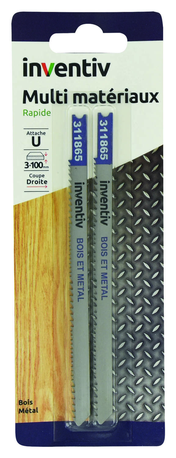 2 lames U mixte CP 3/100 mm - INVENTIV