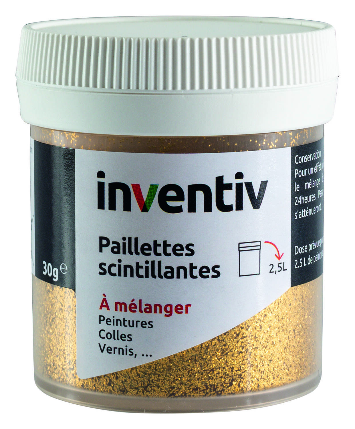 Paillettes scintillantes or 30g - INVENTIV