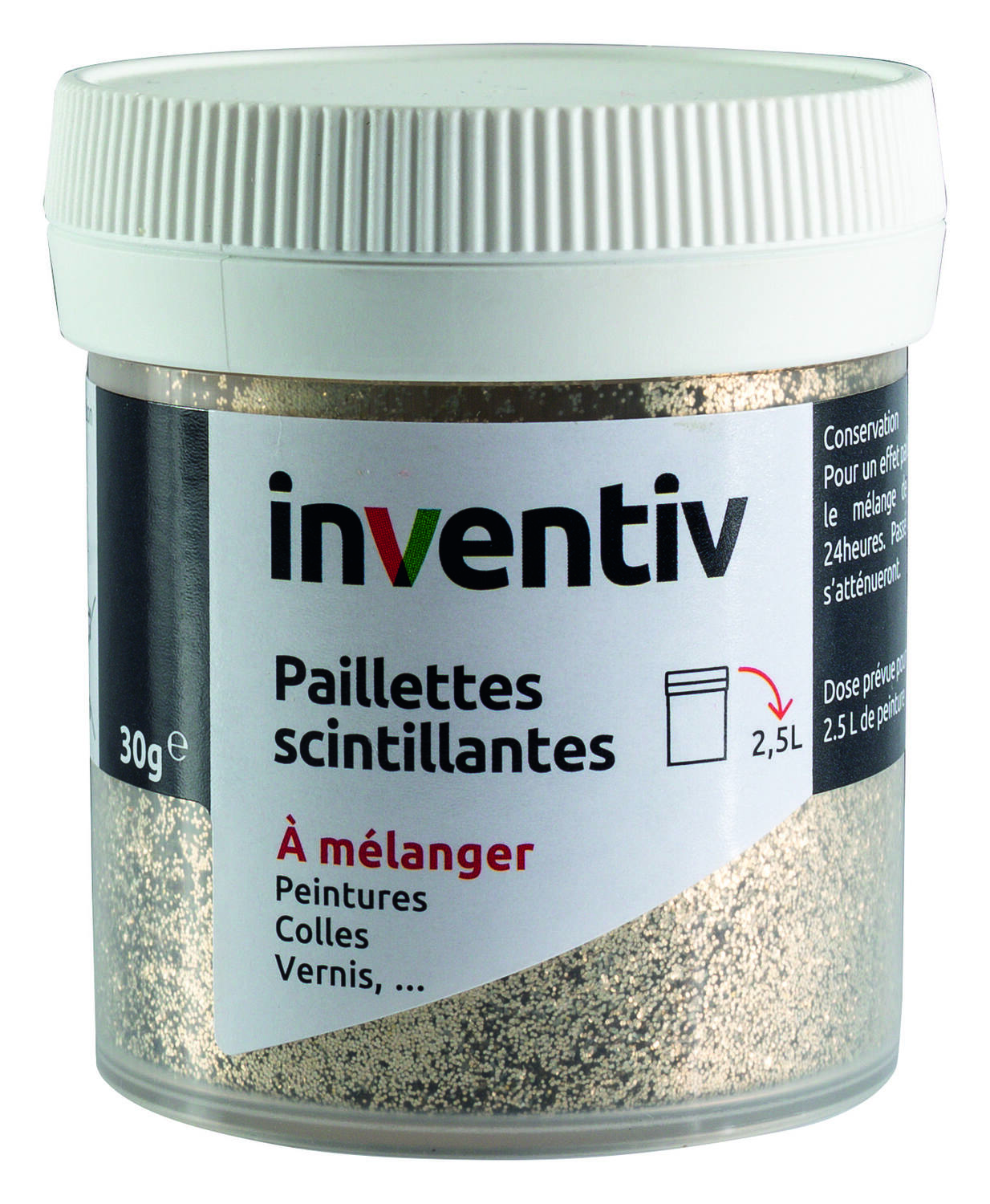 Paillettes scintillantes sable 30g - INVENTIV