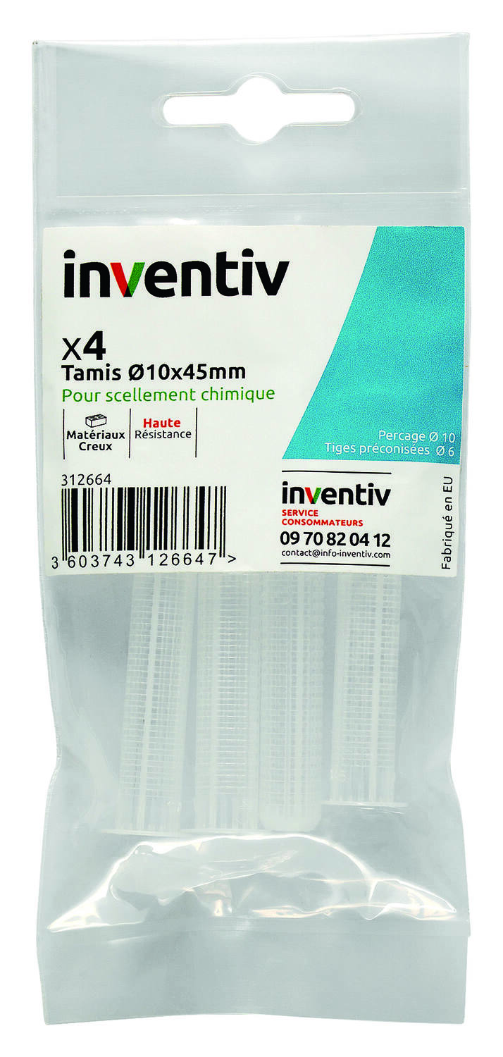Tamis cone centreur ∅10x 45  x4 - INVENTIV