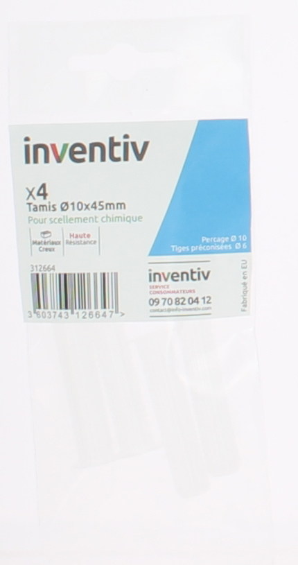 Tamis cone centreur ∅10x 45  x4 - INVENTIV