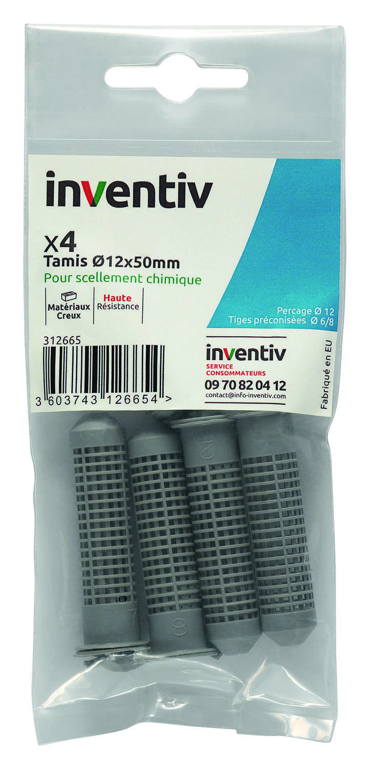Tamis cone centreur ∅12x50 x4 - INVENTIV