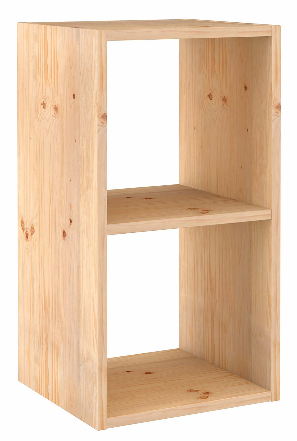 Etagère Modulaire Dinamic 2 cubes Pin Massif 70,8x36,2x33cm
