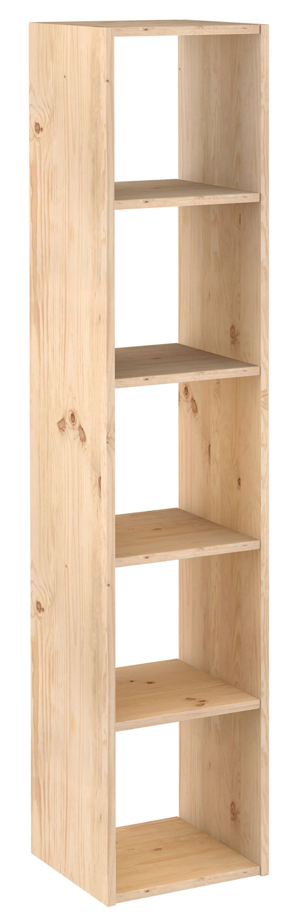 Etagère Modulaire Dinamic 5 cubes Pin Massif 174,6x36,2x33cm