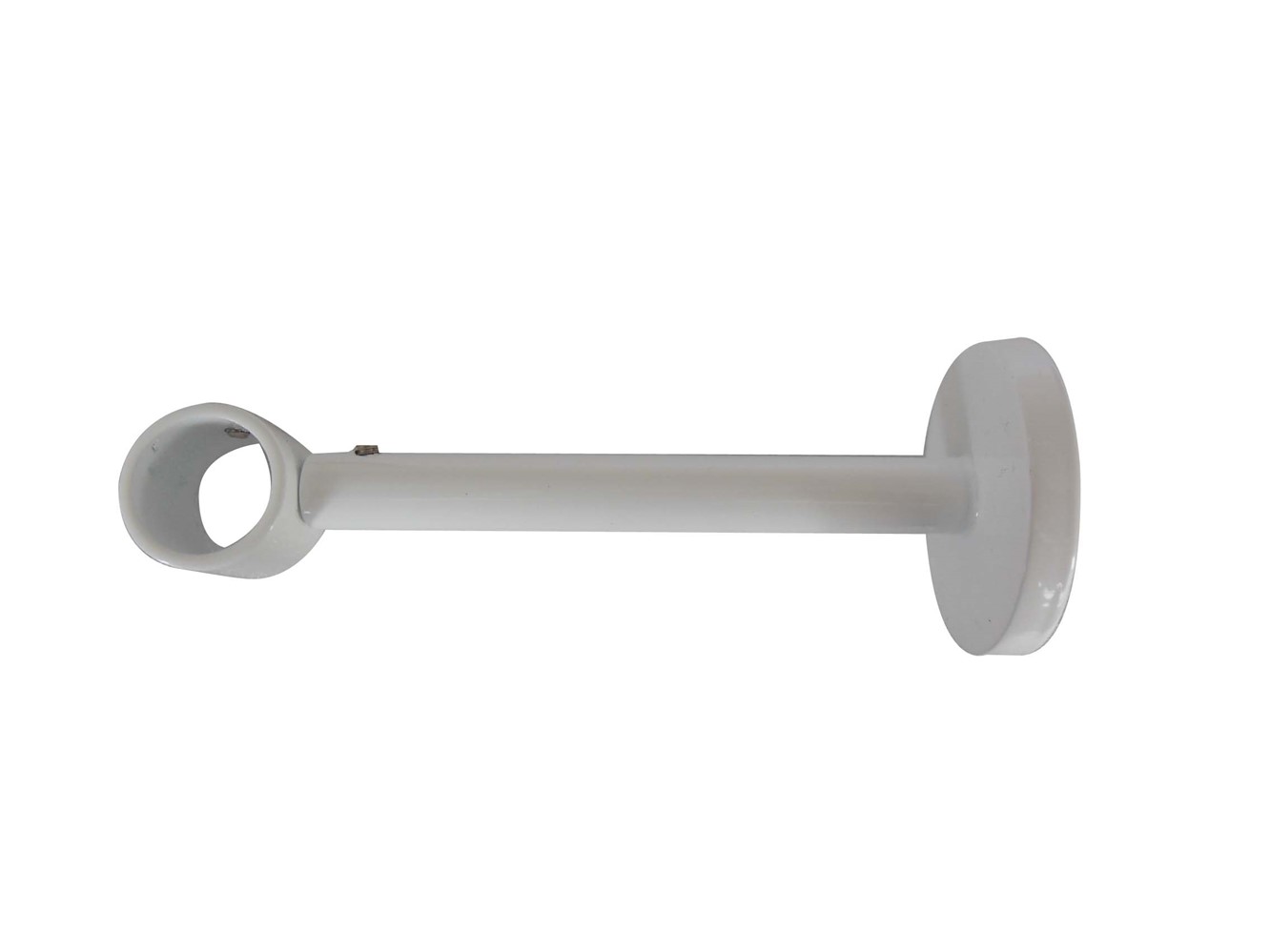Support Mur Barre Rideaux Œil Fermé Ø20mm Blanc Mat - INVENTIV