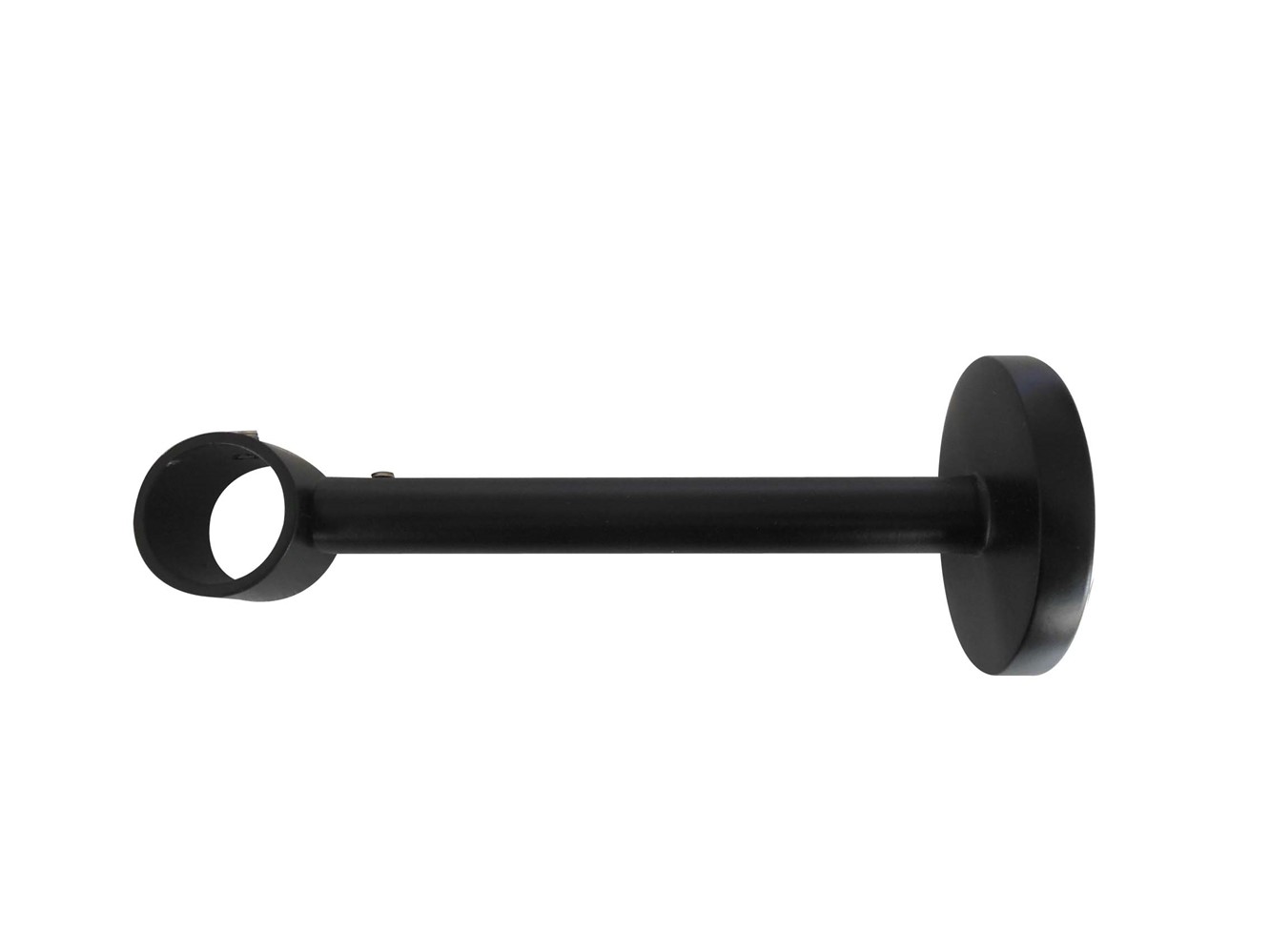 Support Mur Barre Rideaux Œil Fermé Ø20mm Noir Mat - INVENTIV